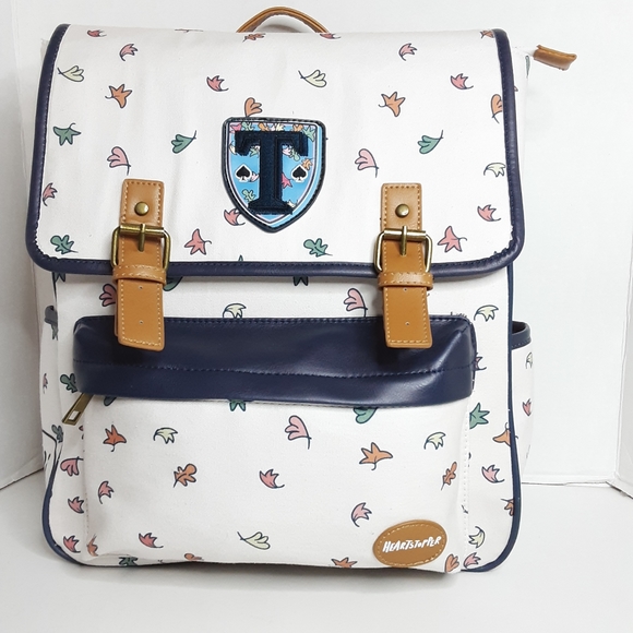 Heartstopper Truham Leaves Canvas Backpack NWT - Picture 7 of 12